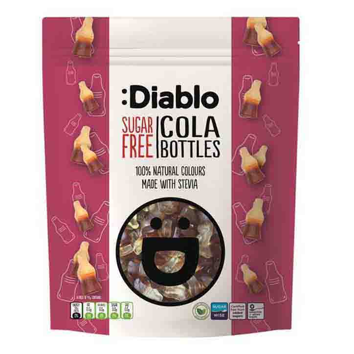 Diablo Sugar Free Cola Bottle Jelly Sweets 75G